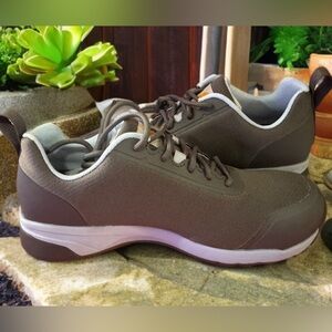 Carhartt Gray and Blue Sneakers with Lace-Up Design